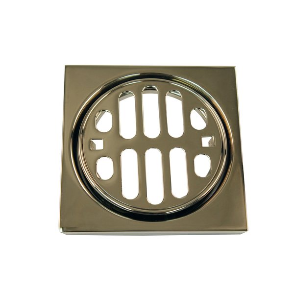 Westbrass Frank Pattern Snap-In Shower Strainer Grill, Square  & Crown D3171-01